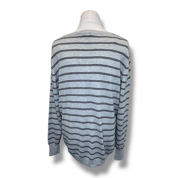 Worthington Women’s V Neck Lightweight Sweater, Gray, size XXL - Picture 5 of 11